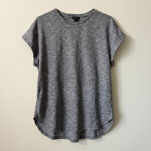 Forever 21 Men Medium Gray Heathered Short Sleeve T-Shirt Crew Neck